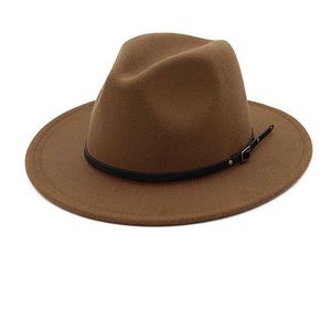 Dark - Camel Fedora Hat